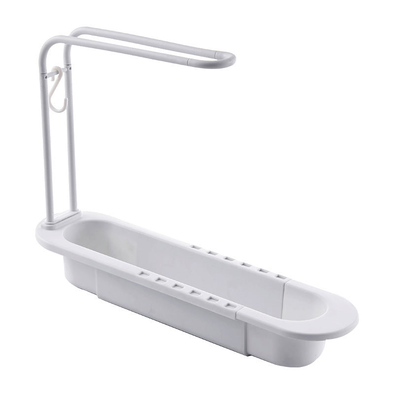Expandable Sink Rack – Adjustable Kitchen Storage for Towels and Cleaning Supplies