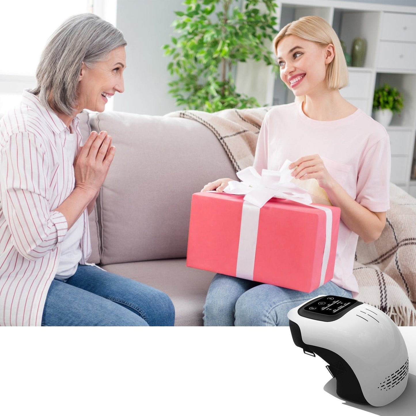 Intelligent Knee Massager – Wireless Relief with Adjustable Heat and Vibration