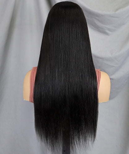 6x4 Virgin Human Hair Wig for Black Women - Vietnamese Raw Hair, Transparent Lace, Pre-Plucked