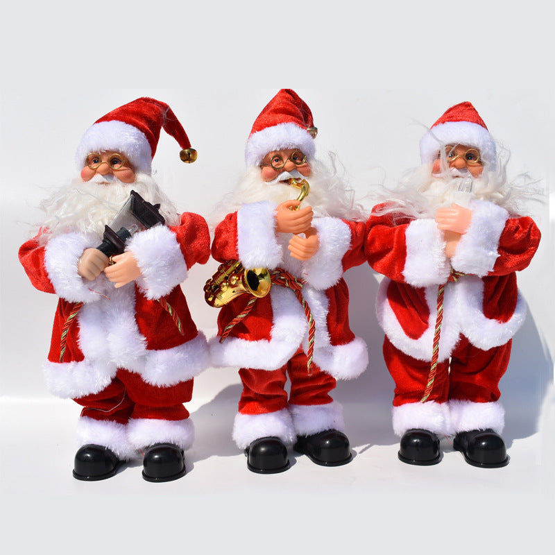 Christmas Decorations Santa Claus Electric Music