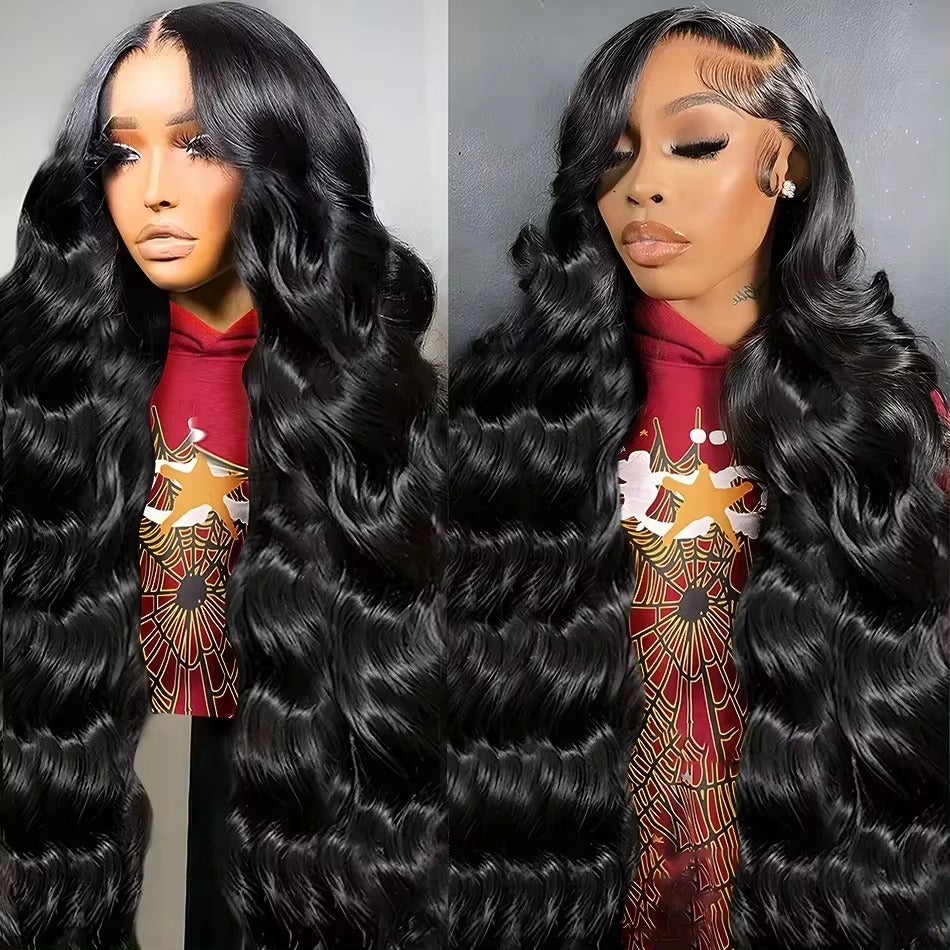 6x4 Virgin Human Hair Wig for Black Women - Vietnamese Raw Hair, Transparent Lace, Pre-Plucked